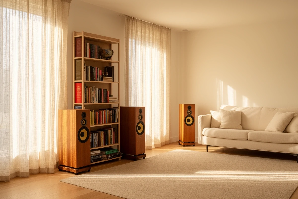 Lautsprecher im Wohnzimmer